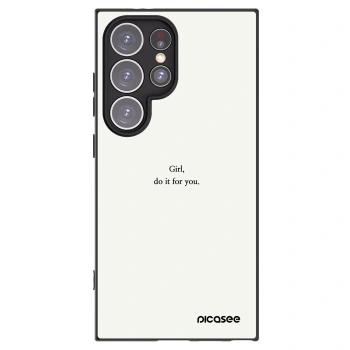 Picasee husă neagră din silicon pentru Samsung Galaxy S24 Ultra S928B 5G - Girl, do it for you