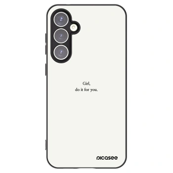 Picasee husă neagră din silicon pentru Samsung Galaxy S23 FE S711B - Girl, do it for you