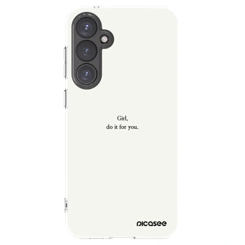 Picasee husă transparentă din silicon pentru Samsung Galaxy S23 FE S711B - Girl, do it for you