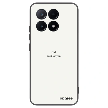 Picasee husă neagră din silicon pentru Xiaomi Poco X6 Pro - Girl, do it for you