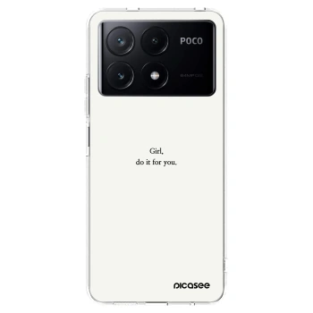 Picasee husă transparentă din silicon pentru Xiaomi Poco X6 Pro - Girl, do it for you