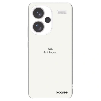 Picasee husă transparentă din silicon pentru Xiaomi Redmi Note 13 Pro+ 5G - Girl, do it for you