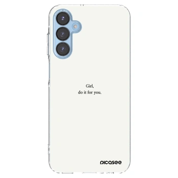 Picasee husă transparentă din silicon pentru Samsung Galaxy A15 A156B 5G - Girl, do it for you