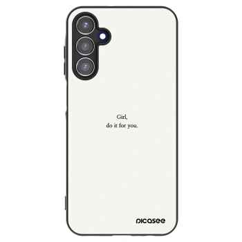 Picasee husă neagră din silicon pentru Samsung Galaxy A15 A155F 4G - Girl, do it for you