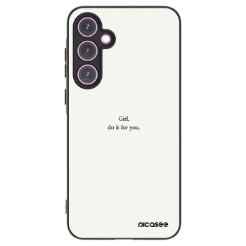 Picasee husă neagră din silicon pentru Samsung Galaxy A35 5G A356B - Girl, do it for you