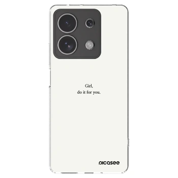 Picasee husă transparentă din silicon pentru Xiaomi Redmi Note 13 4G - Girl, do it for you
