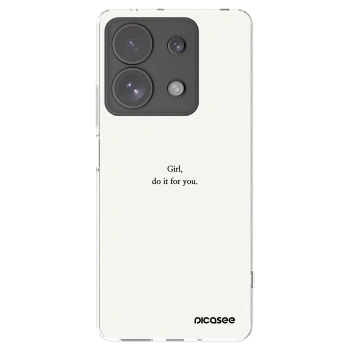 Picasee husă transparentă din silicon pentru Xiaomi Redmi Note 13 Pro 4G - Girl, do it for you