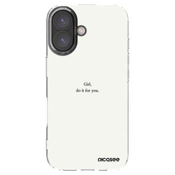Picasee husă transparentă din silicon pentru Apple iPhone 16 - Girl, do it for you