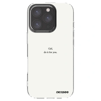 Picasee husă transparentă din silicon pentru Apple iPhone 16 Pro - Girl, do it for you