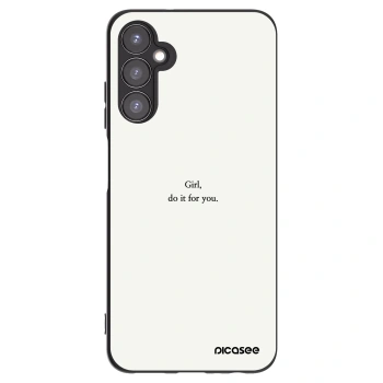 Picasee husă neagră din silicon pentru Samsung Galaxy A05s A057G - Girl, do it for you