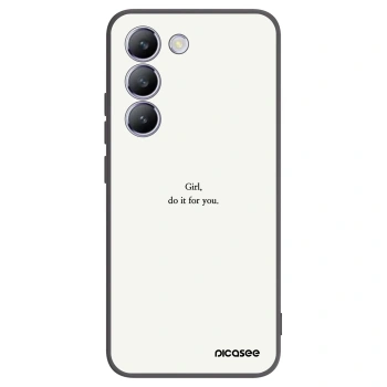 Picasee husă neagră din silicon pentru Vivo V40 SE 5G - Girl, do it for you