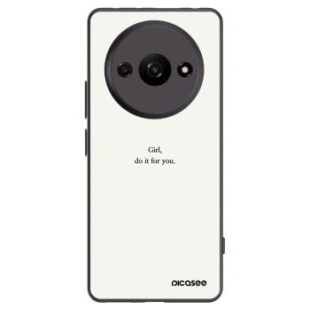 Picasee husă neagră din silicon pentru Xiaomi Redmi A3 - Girl, do it for you