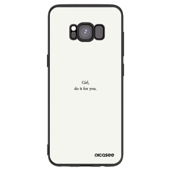 Picasee husă neagră din silicon pentru Samsung Galaxy S8 G950F - Girl, do it for you