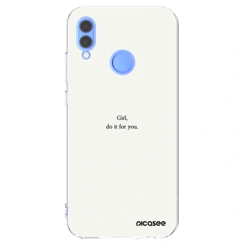 Picasee husă transparentă din silicon pentru Honor 10 Lite - Girl, do it for you