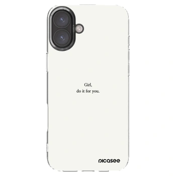 Picasee husă transparentă din silicon pentru Apple iPhone 16 Plus - Girl, do it for you