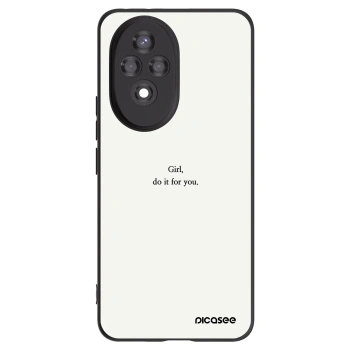 Picasee husă neagră din silicon pentru Honor 200 Pro 5G - Girl, do it for you