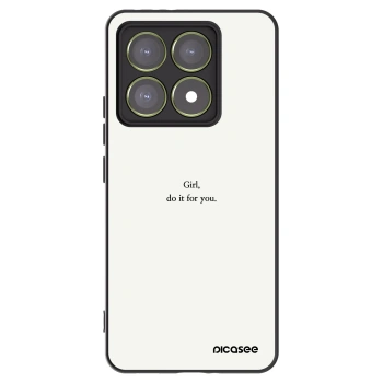 Picasee husă neagră din silicon pentru Xiaomi 14T - Girl, do it for you