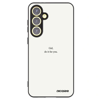 Picasee husă neagră din silicon pentru Samsung Galaxy S24 FE S721B - Girl, do it for you