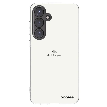 Picasee husă transparentă din silicon pentru Samsung Galaxy S24 FE S721B - Girl, do it for you
