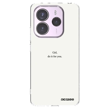 Picasee husă transparentă din silicon pentru Xiaomi Redmi Note 14 5G - Girl, do it for you