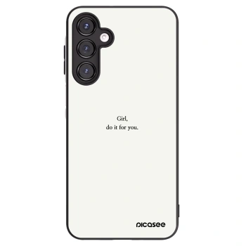 Picasee husă neagră din silicon pentru Samsung Galaxy A16 5G - Girl, do it for you