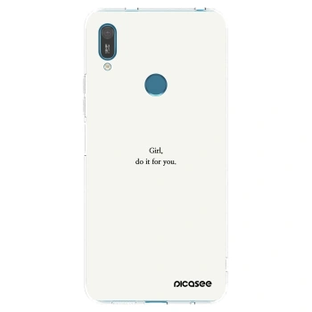 Picasee husă transparentă din silicon pentru Huawei Y7 2019 - Girl, do it for you