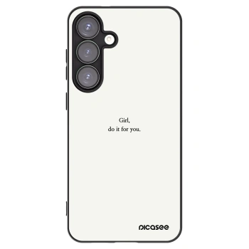 Picasee husă neagră din silicon pentru Samsung Galaxy S25+ 5G - Girl, do it for you