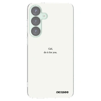 Picasee husă transparentă din silicon pentru Samsung Galaxy S25+ 5G - Girl, do it for you