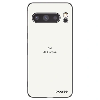 Picasee husă neagră din silicon pentru Google Pixel 8 Pro - Girl, do it for you