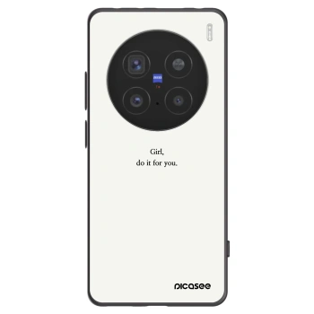 Picasee husă neagră din silicon pentru Vivo X200 Pro - Girl, do it for you