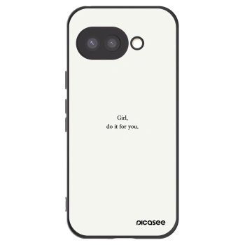 Picasee husă neagră din silicon pentru Google Pixel 9a - Girl, do it for you