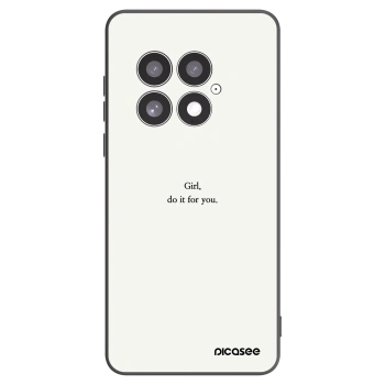 Picasee husă neagră din silicon pentru OnePlus 13 5G - Girl, do it for you