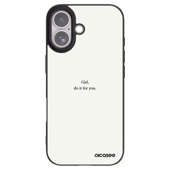 Picasee husă neagră din silicon pentru Apple iPhone 17 - Girl, do it for you