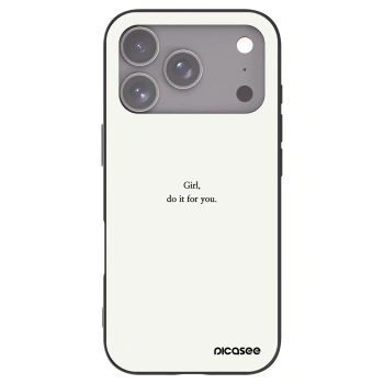 Picasee husă neagră din silicon pentru Apple iPhone 17 Pro - Girl, do it for you