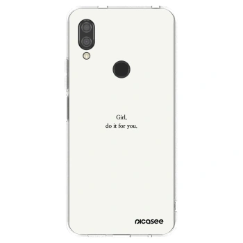 Picasee husă transparentă din silicon pentru Xiaomi Redmi 7 - Girl, do it for you