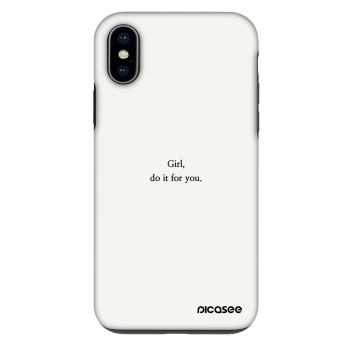 Husă pentru Apple iPhone X/XS - Girl, do it for you
