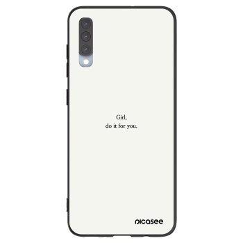 Picasee husă neagră din silicon pentru Samsung Galaxy A70 A705F - Girl, do it for you