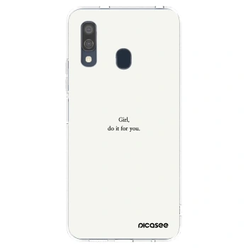 Picasee husă transparentă din silicon pentru Samsung Galaxy A40 A405F - Girl, do it for you