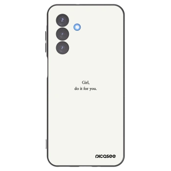 Picasee husă neagră din silicon pentru Samsung Galaxy A17 5G - Girl, do it for you