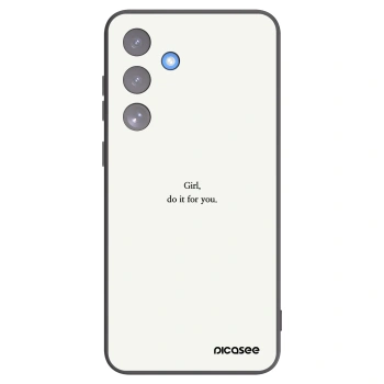Picasee husă neagră din silicon pentru Samsung Galaxy S25 FE 5G - Girl, do it for you