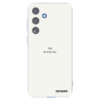 Picasee husă transparentă din silicon pentru Samsung Galaxy S25 FE 5G - Girl, do it for you