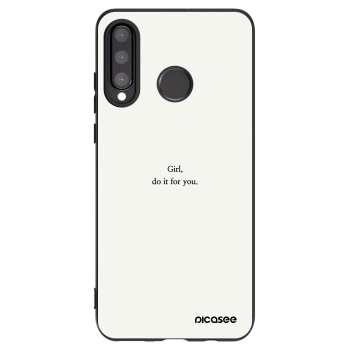 Picasee husă neagră din silicon pentru Huawei P30 Lite - Girl, do it for you