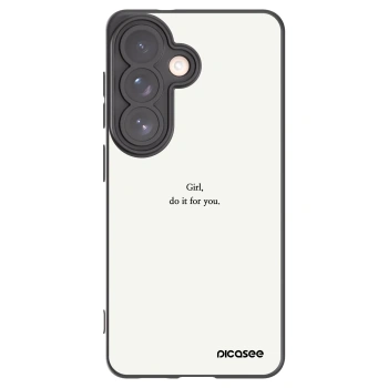 Picasee husă neagră din silicon pentru Samsung Galaxy S26 - Girl, do it for you
