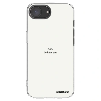 Picasee husă transparentă din silicon pentru Apple iPhone 17e - Girl, do it for you