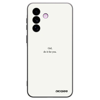 Picasee husă neagră din silicon pentru Samsung Galaxy A57 5G - Girl, do it for you