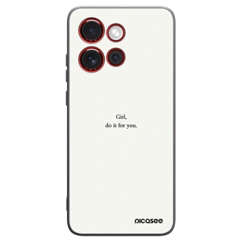 Picasee husă neagră din silicon pentru Motorola Edge 60 Neo 5G - Girl, do it for you