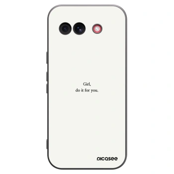 Picasee husă neagră din silicon pentru Google Pixel 10a - Girl, do it for you
