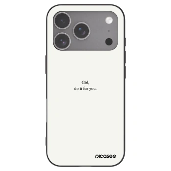 Picasee husă neagră din silicon pentru Apple iPhone 18 Pro - Girl, do it for you