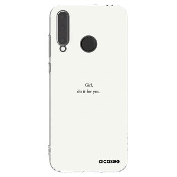 Picasee husă transparentă din silicon pentru Honor 20 Lite - Girl, do it for you