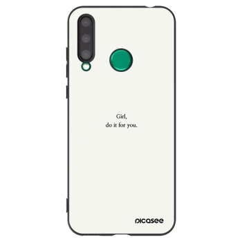 Picasee husă neagră din silicon pentru Honor 20 Lite - Girl, do it for you